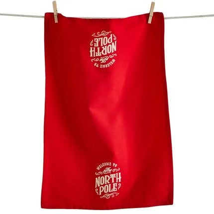 Welcome to The North Pole Dishtowel