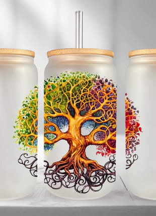 Tree of Life 16oz Libby Glass Tumbler