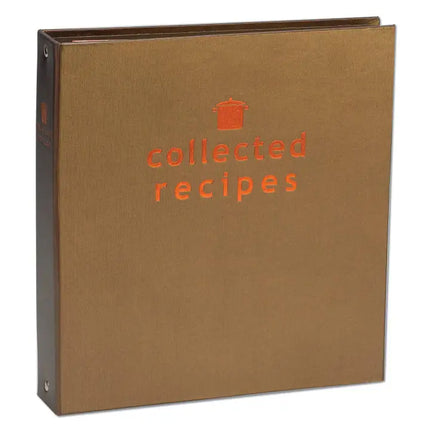 Create Your Own Collection of Recipes Cookbook - Copper/Brown