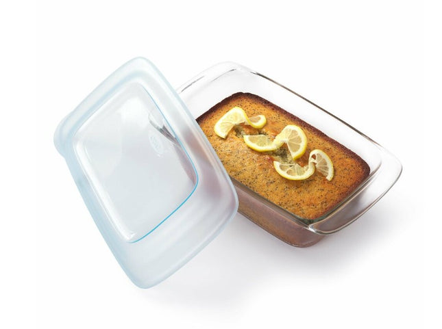 1.6 qt Loaf Glass Baking Dish w/ Lid