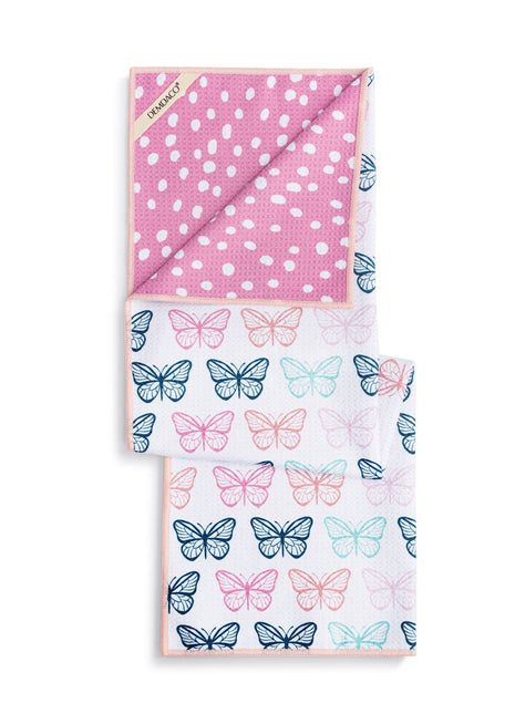 Absorbent 2 Sided Towel Butterflies