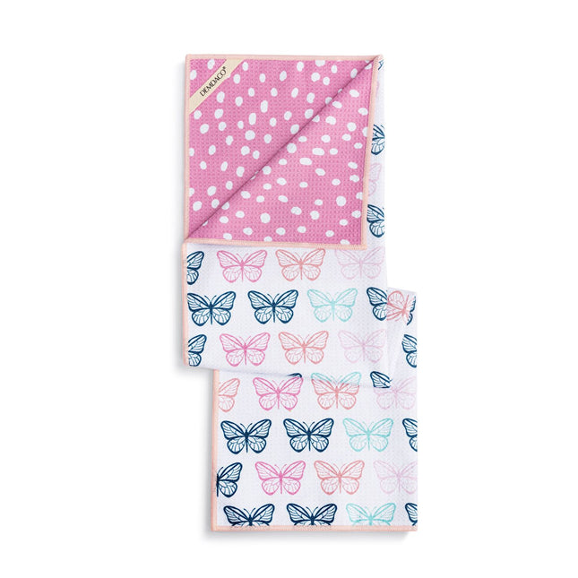 Absorbent 2 Sided Towel Butterflies