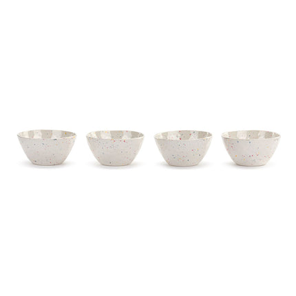 Confetti Melamine Snack Bowls Set of 4
