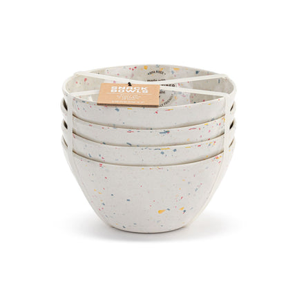 Confetti Melamine Snack Bowls Set of 4