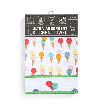 Ice Cream Absorbent Reversible Towel