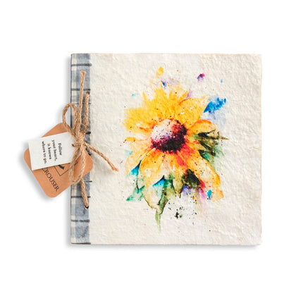 Sunflower Paper Mache Journal