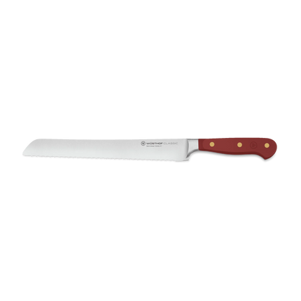 Wusthof Classic Color Double Serrated Bread Knife Sumac Red 9 in