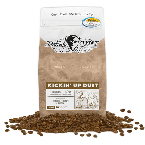 Kickin' Up Dust Light Roast Whole Coffee Beans 12oz.