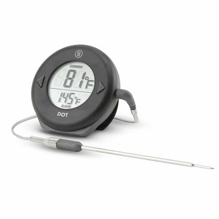 Dot Simple Alarm Thermometer Black