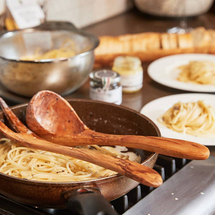 Italian Olivewood Soup and Pasta Ladle