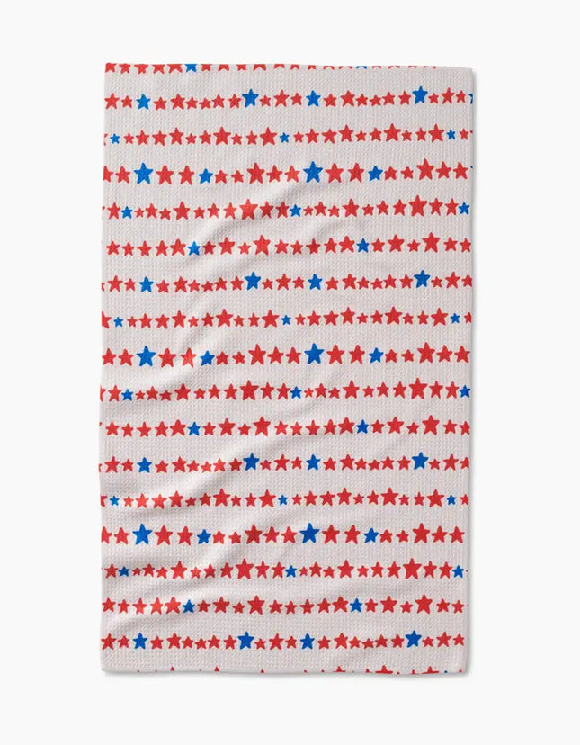 Geometry Tea Towel Starry Stripes