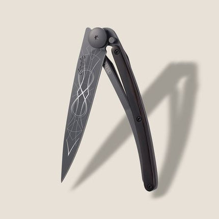27G Knife Blank Ebony Wood Black