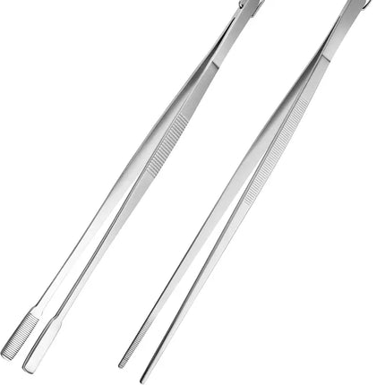 12-Inch Stainless Steel Kitchen Tweezers – 2 Pack