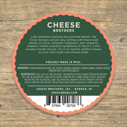 Smoked 3 Amigos Spicy Gouda