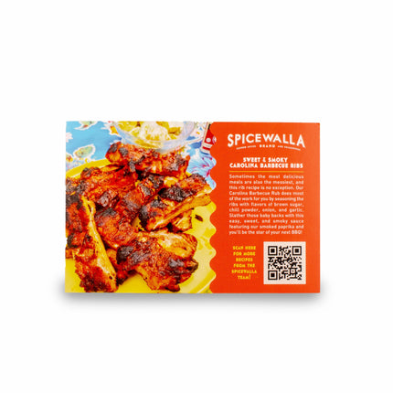Spicewalla Sweet & Smoky Carolina BBQ Ribs - Recipe Card