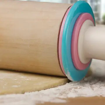 Bakelicious Adjustable Rolling Pin, 12-inch Barrel