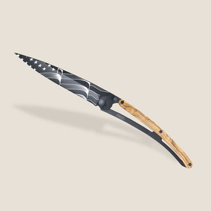 390g Olive Wood  Stars and Stripes, Black