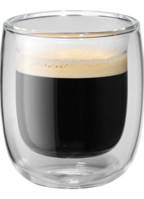 Zwilling Sorrento Plus Double Wall 2pc Espresso Glass Mug Set