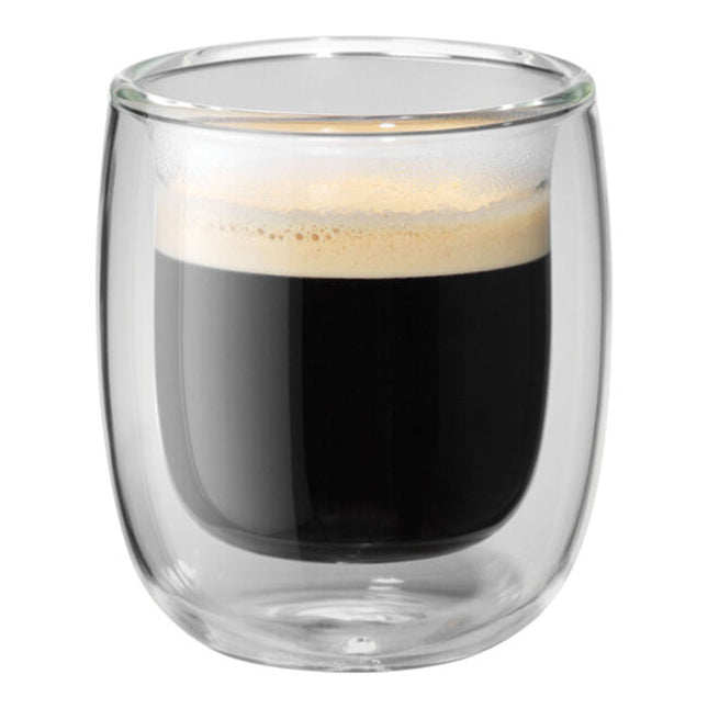 Zwilling Sorrento Plus Double Wall 2pc Espresso Glass Mug Set