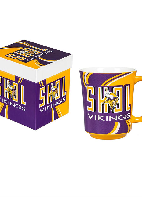 Minnesota Vikings, 14oz Ceramic Mug with Matching Box