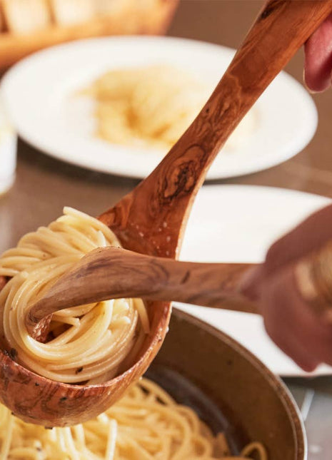 Italian Olivewood Soup and Pasta Ladle
