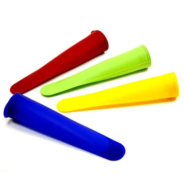 Silicone Ice Pop Makers, set of 4