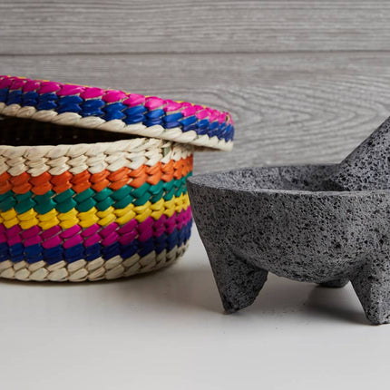7'' Molcajete with Tortilla Basket
