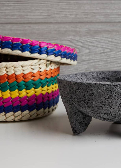 7'' Molcajete with Tortilla Basket