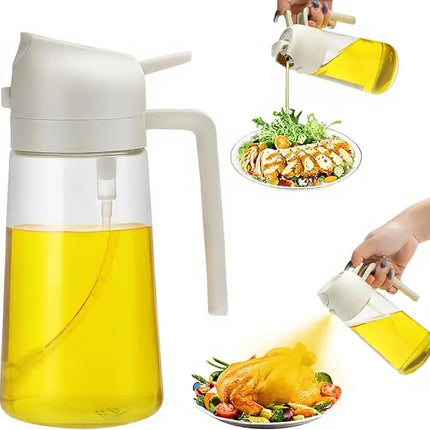 2 in 1 Oil Sprayer/Dispenser 16 oz. Glass