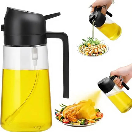 2 in 1 Oil Sprayer/Dispenser 16 oz. Glass