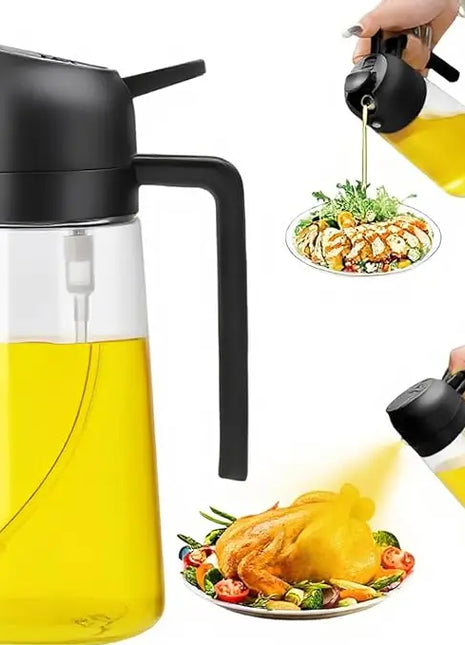 2 in 1 Oil Sprayer/Dispenser 16 oz. Glass