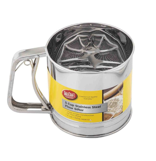 5 Cup Triple Mesh Flour Sifter