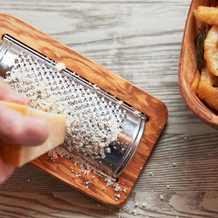 Italian Olivewood Flat Cheese Grater