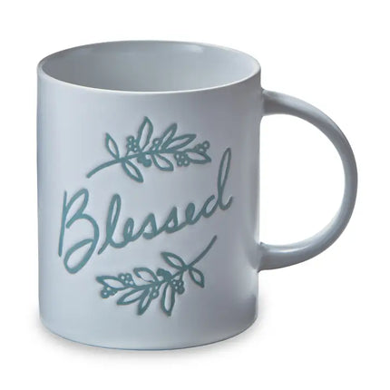 Stoneware Mug "Blessed"