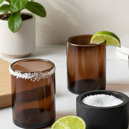 Concrete Salt Cellar with Wooden Lid