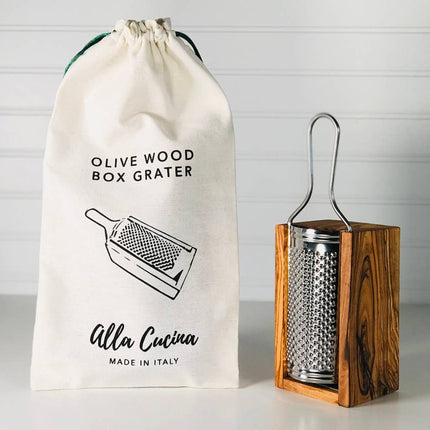 Italian Olivewood Box Cheese Grater