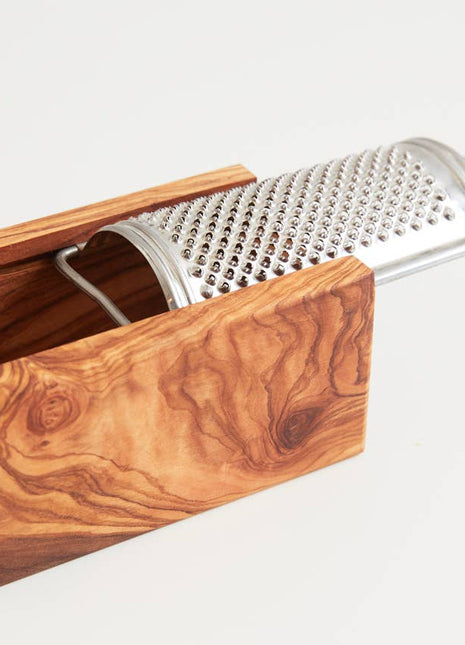 Italian Olivewood Box Cheese Grater