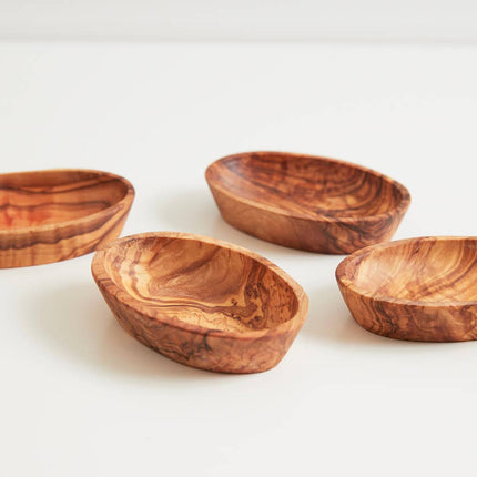 Italian Olivewood Aperitivo Bowls - Set of 4