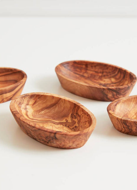 Italian Olivewood Aperitivo Bowls - Set of 4