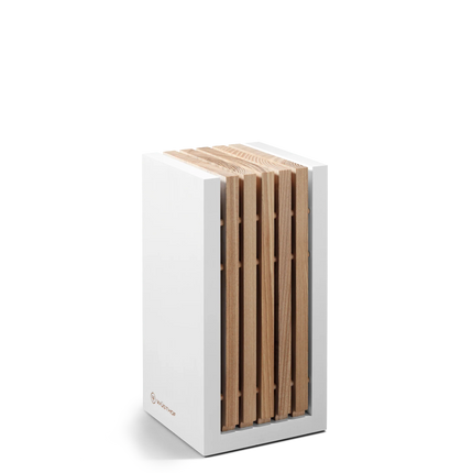 8 slot Knife Block, White Ash and Beech