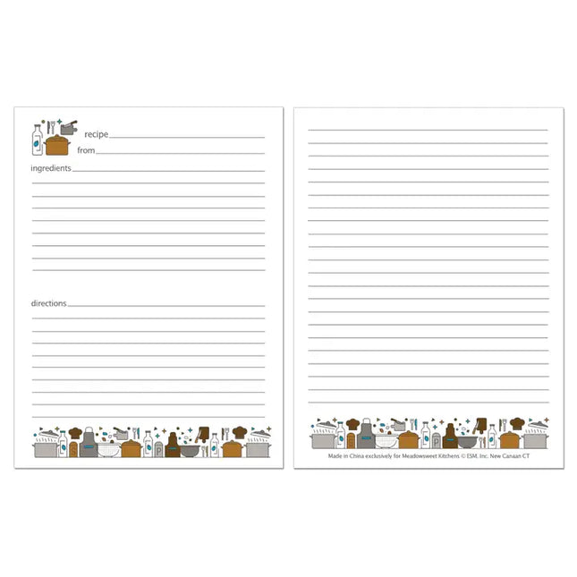 Recipe Cards - Folded - Kitchen Tools
