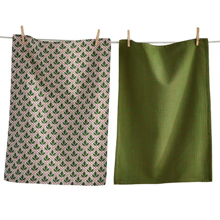 Christmas Holly Dots Dishtowel set