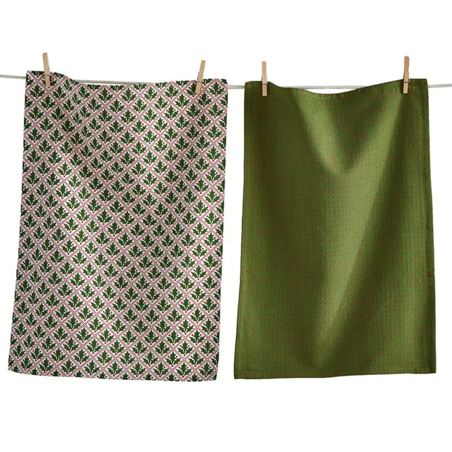 Christmas Holly Dots Dishtowel set