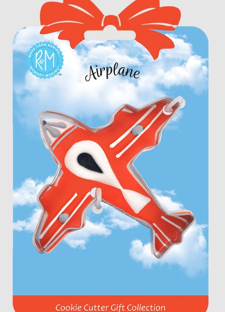 Airplane Cookie Cutter 4" Carded
