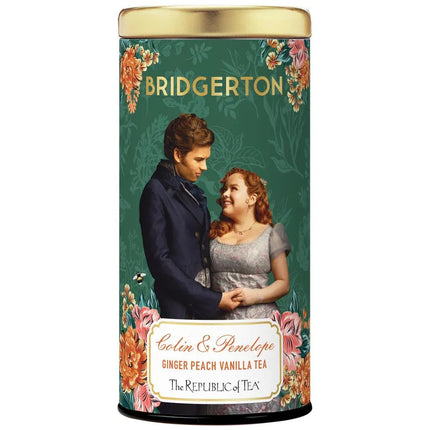 Republic of Tea Bridgerton Tea Colin And Penelope Ginger Peach Vanilla