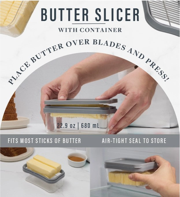 Butter Slicer With Container Smoke