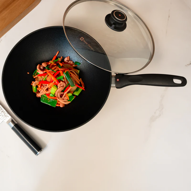CXD Induction Wok w/ Rack 12.5in/85.3qt w/Lid