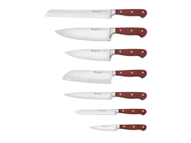Wusthof Classic Color 8 Pc Knife Block Set Sumac