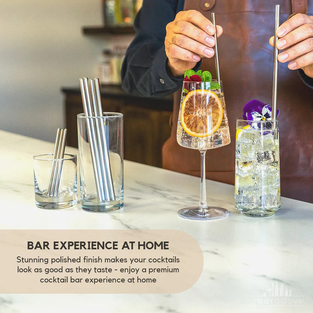Stainless Steel Straws Combo Set