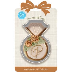 Diamond Ring Cookie Cutter 3.75" Carded